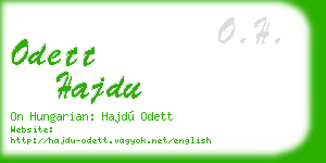 odett hajdu business card